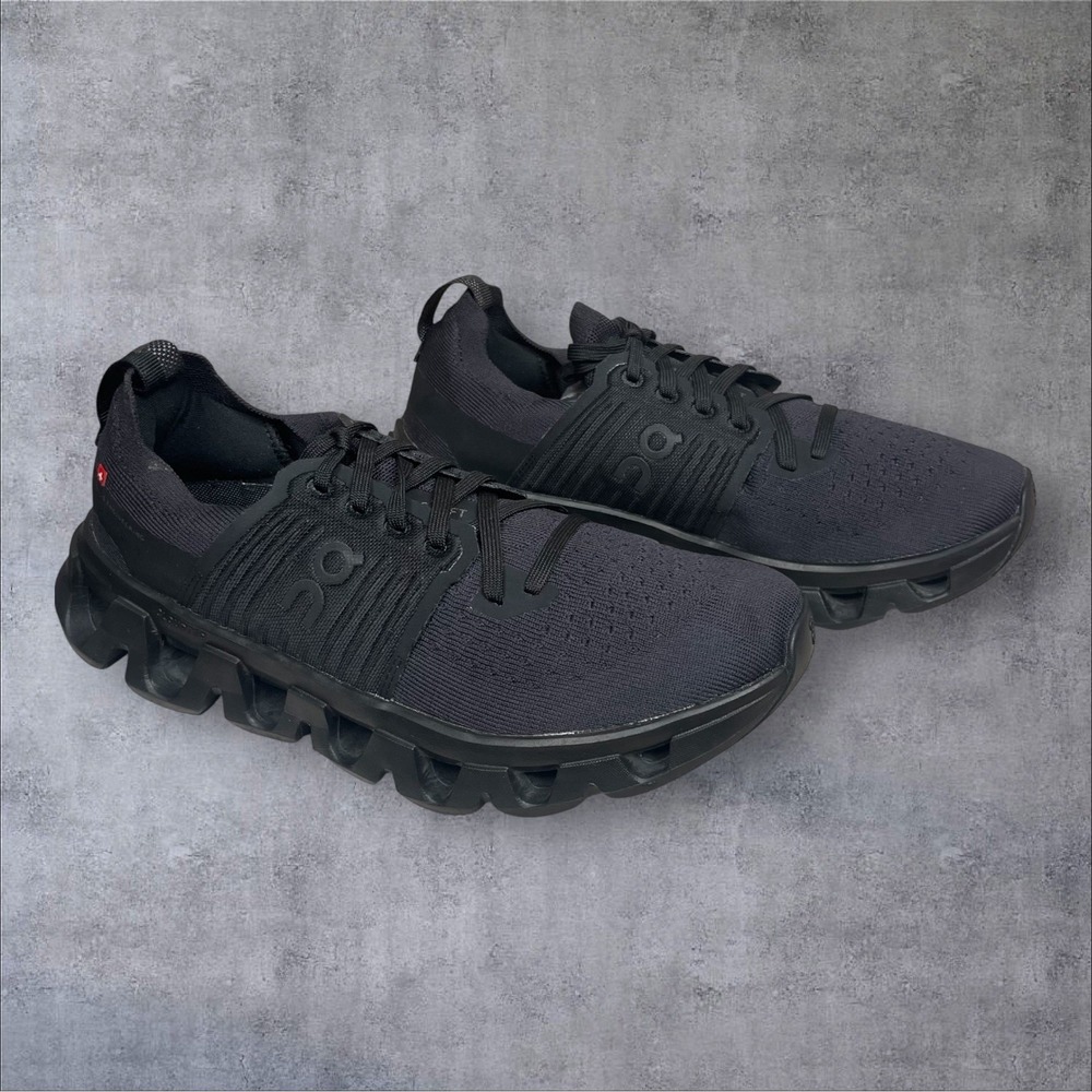 ON Cloudswift 4 Running Shoes Sneakers Men's 7.5 Black Eclipse Cloudtec Cushion